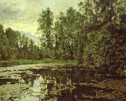 Valentin Serov the Overgrown Pond. Domotcanovo USA oil painting artist
